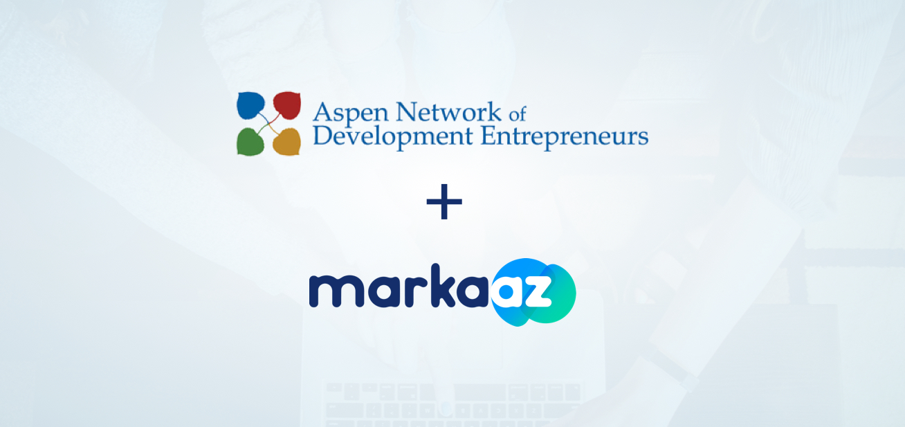 aspen network of development entrepreneurs + markaaz logos