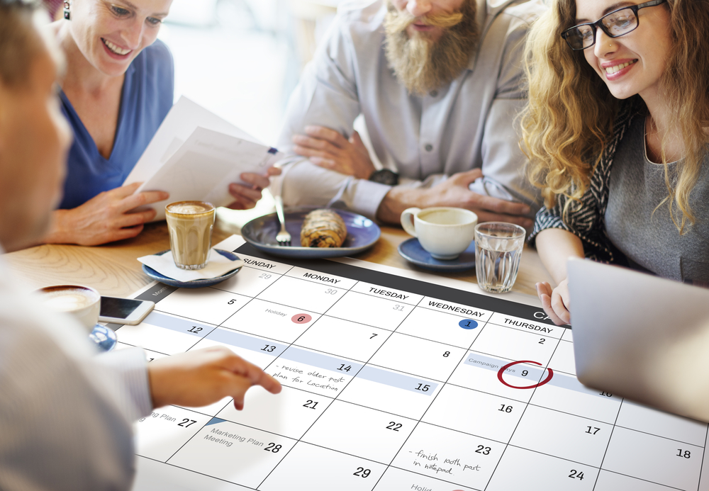 small business networking group around calendar